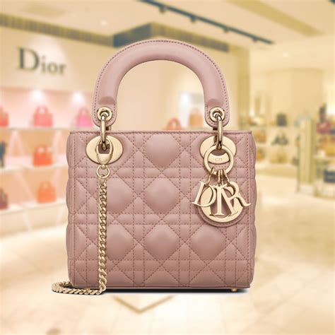 lady dior pink with dior|Lady Dior mini price.